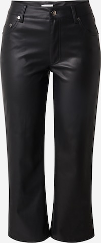 TOPSHOPregular Hlače - crna boja: prednji dio