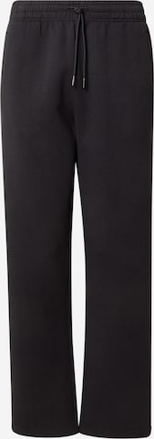 Abercrombie & FitchLoosefit Hlače - crna boja: prednji dio