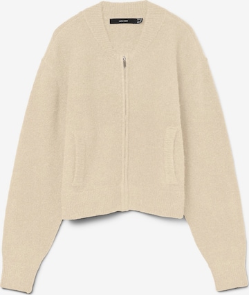 VERO MODA Knit cardigan 'VMHanna' in Beige: front