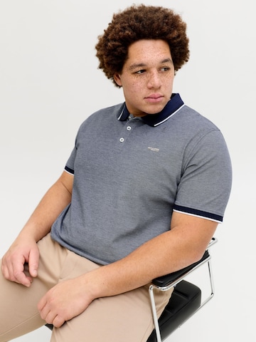 Jack & Jones Plus Poloshirt 'JPRBLUALVES' in Blau
