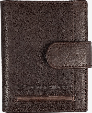 TOM TAILOR Rahakott 'DEVON', värv pruun: eest vaates