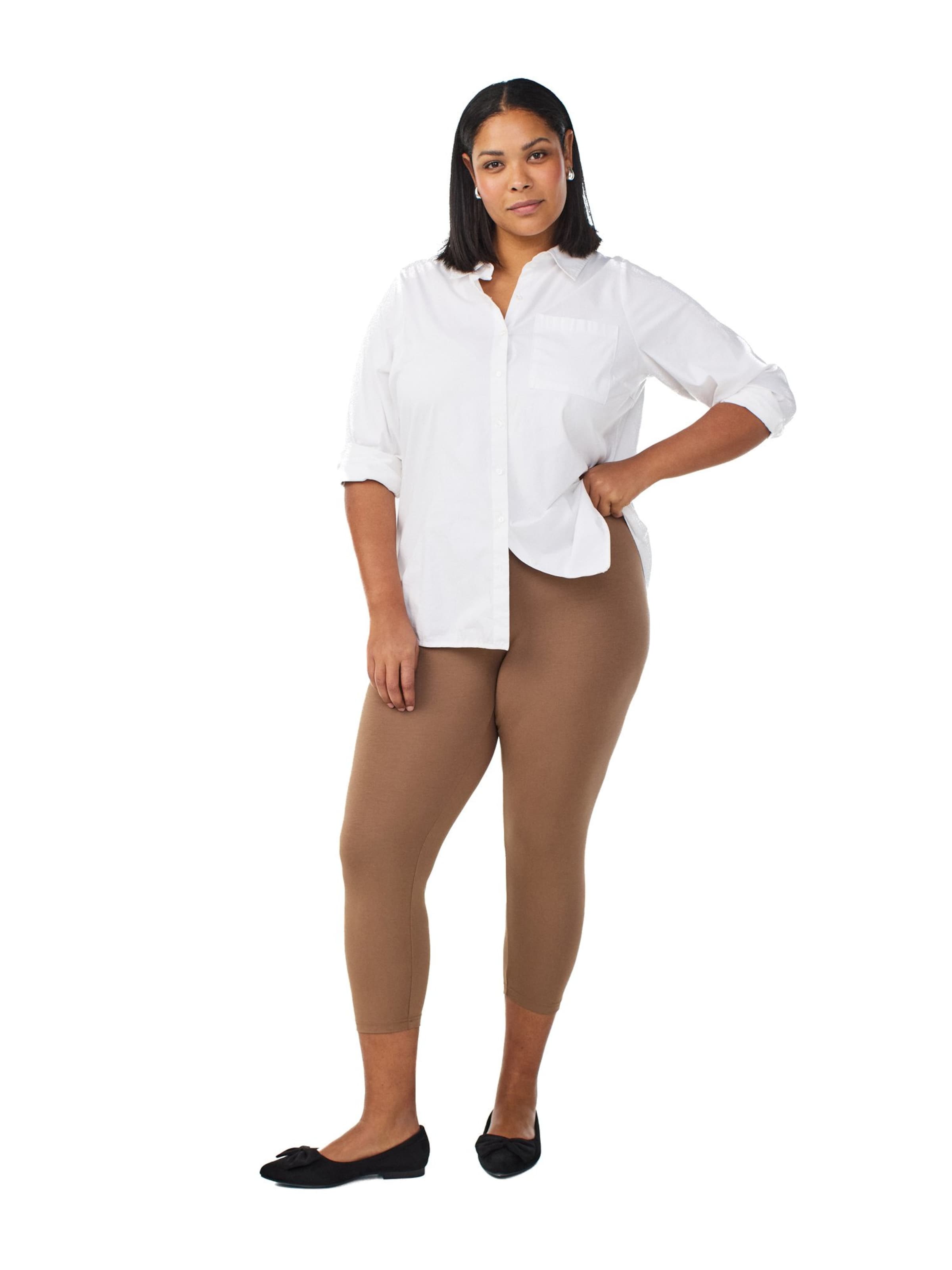 Zizzi - Skinny Leggings en marrón