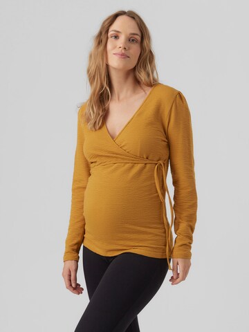 MAMALICIOUS - Camiseta 'Asia' en amarillo: frente