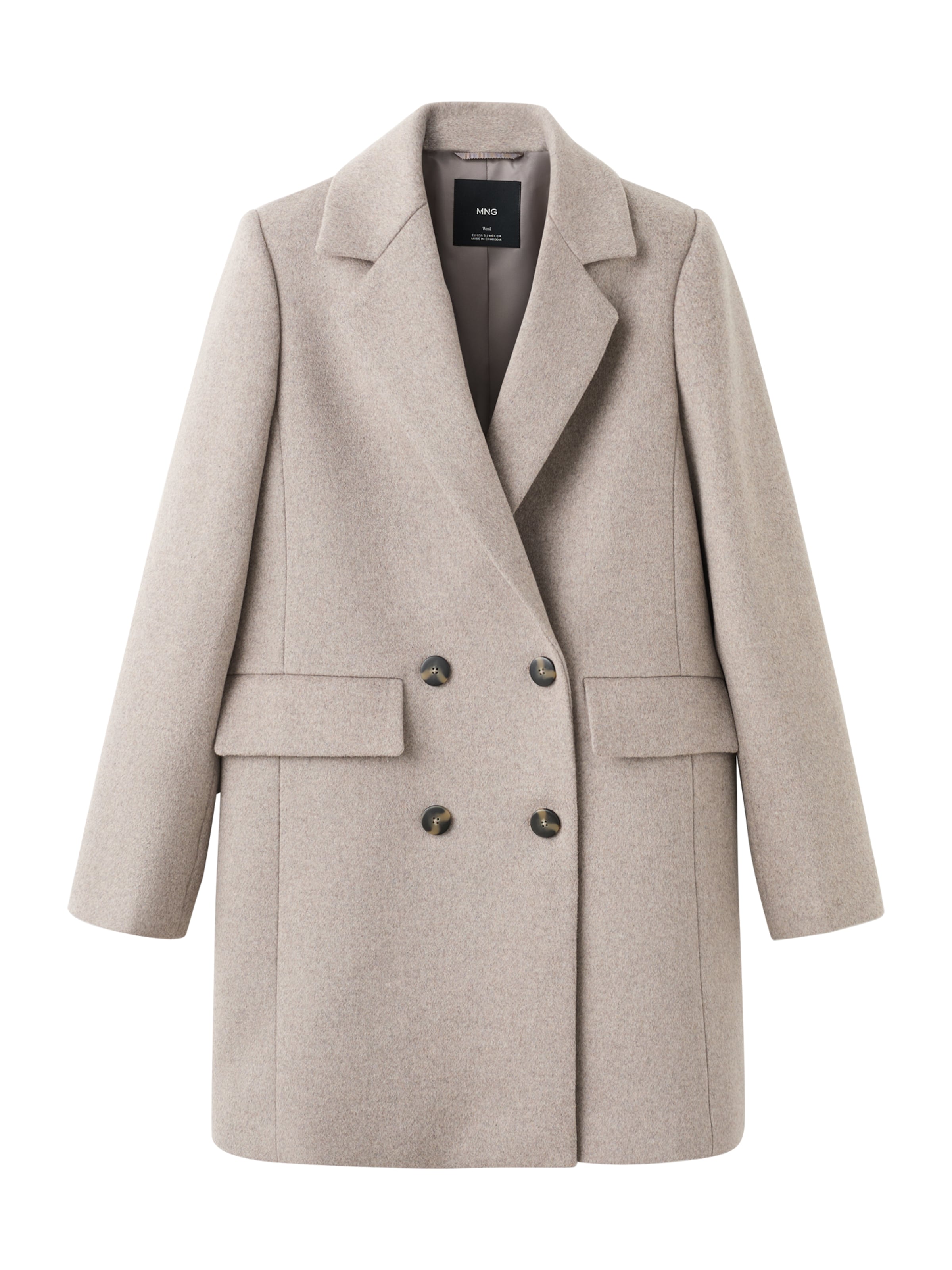 MANGO Преходно палто 'DALI' в кафяво: отпред