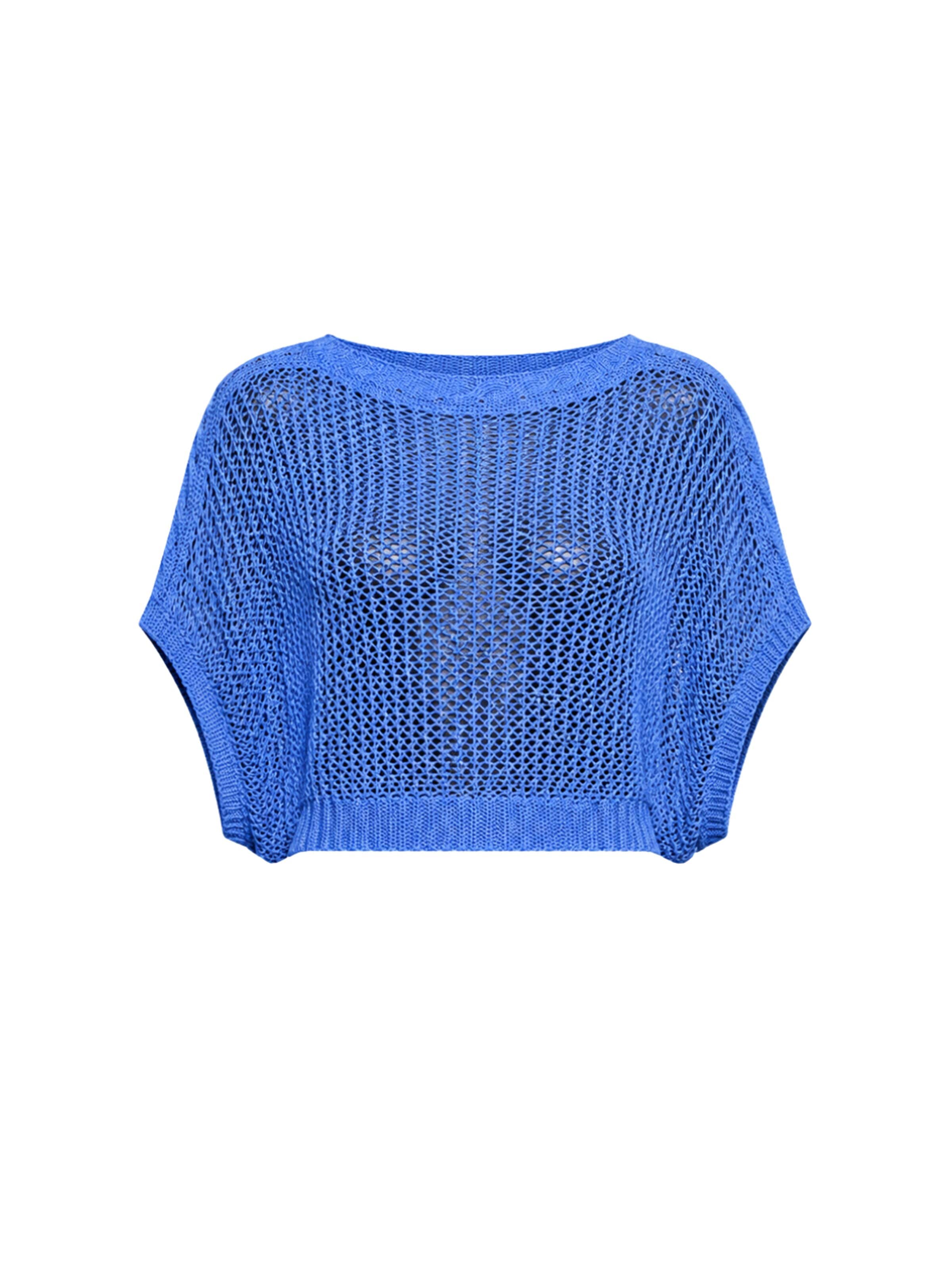 Süel knitwear Knitted top 'Birthday' in Blue: front