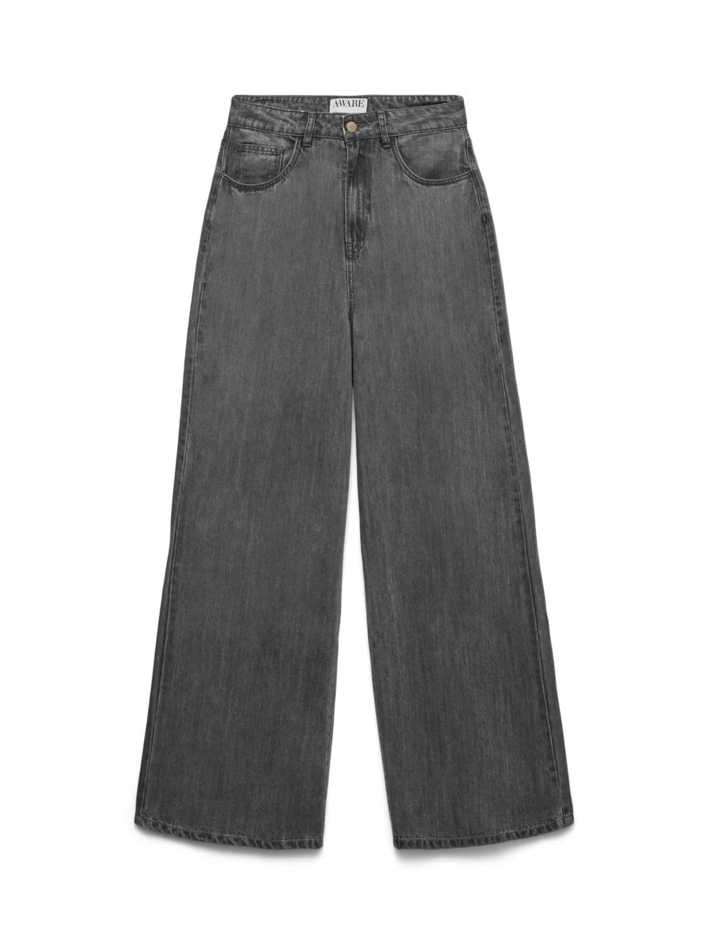 VERO MODA Loosefit Jeans '10348180' i grå: forside