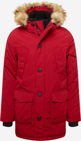 Parka d’hiver 'Everest' Superdry en rouge : devant