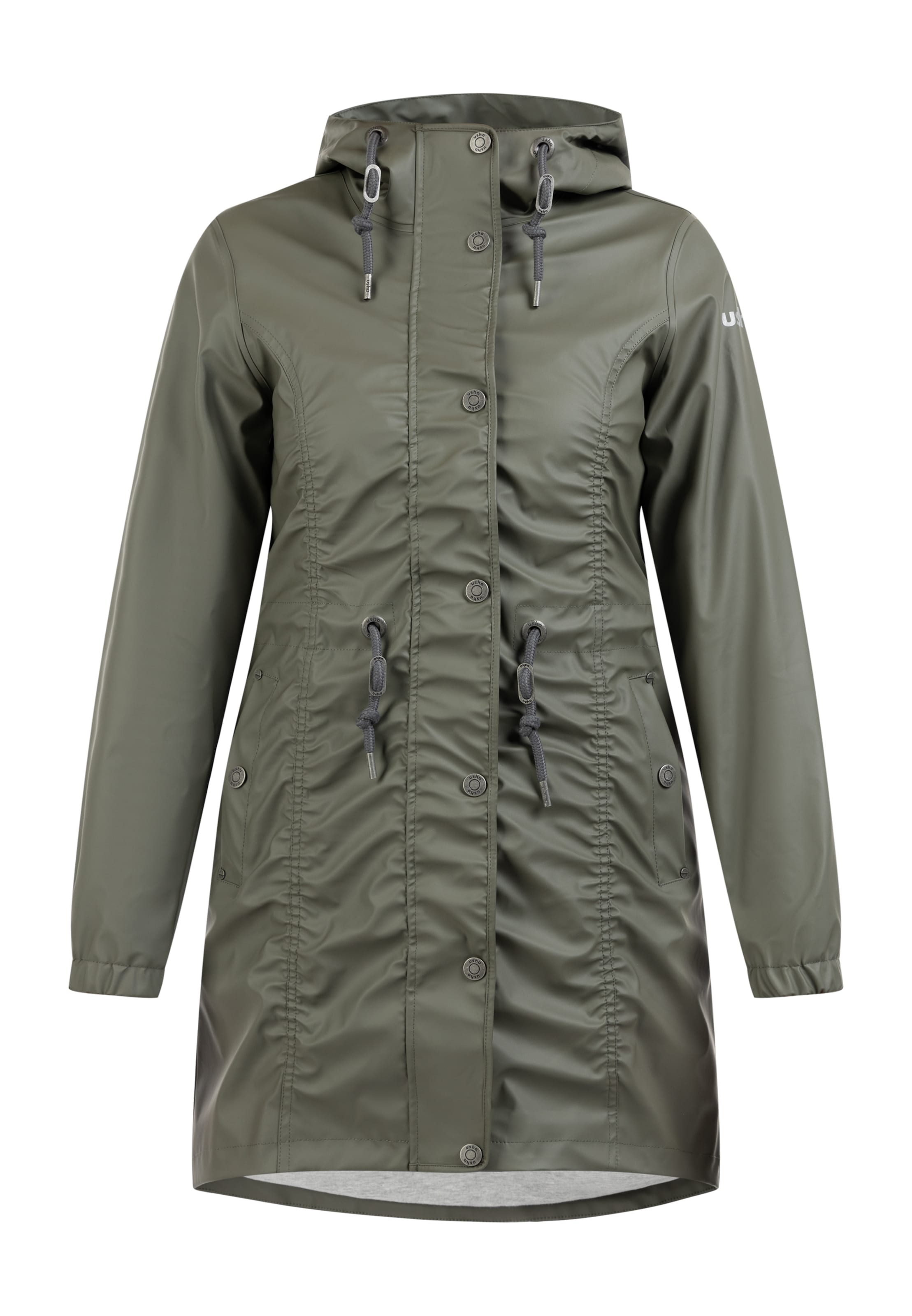 Usha Płaszcz funkcyjny w kolorze zielony: przód