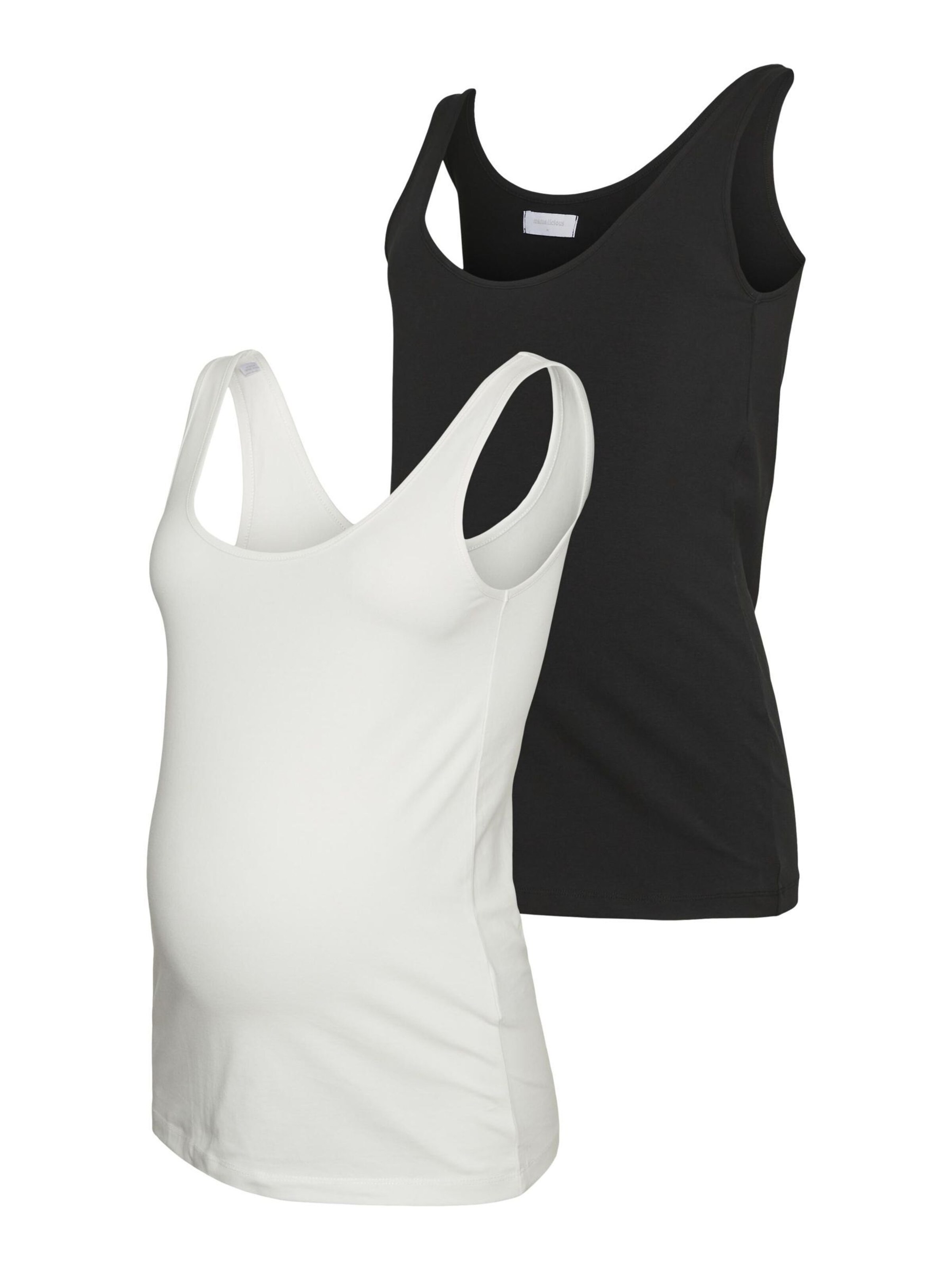 MAMALICIOUS Top in Schwarz: Vorderseite