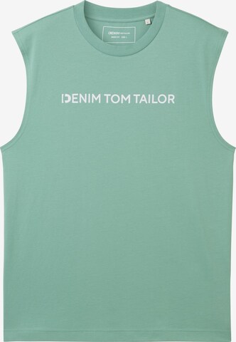 TOM TAILOR DENIM Tanktop in Grün: predná strana