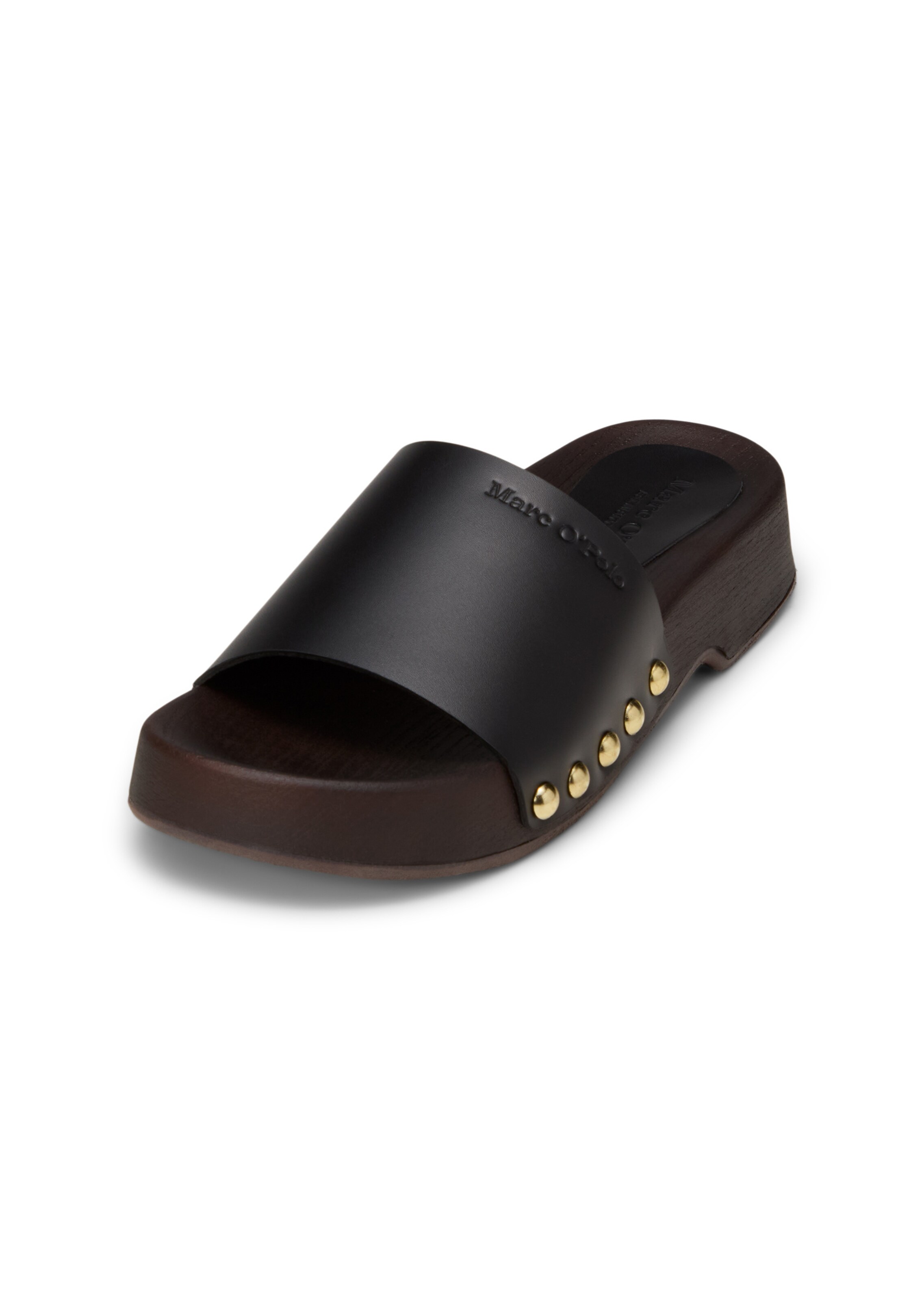 Marc O'Polo Pantolette in Schwarz: Vorderseite