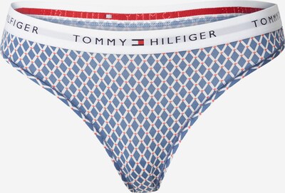Tommy Hilfiger Underwear String en bleu foncé / rouge feu / noir / blanc, Vue avec produit