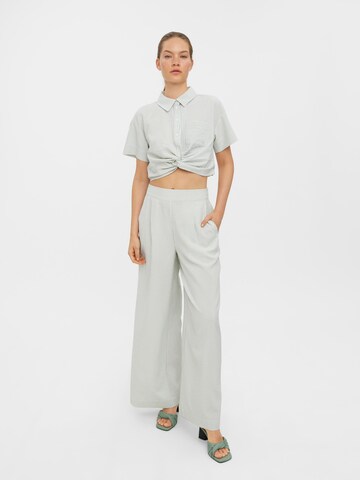 VERO MODA Wide Leg Hose 'Oca' in Grün