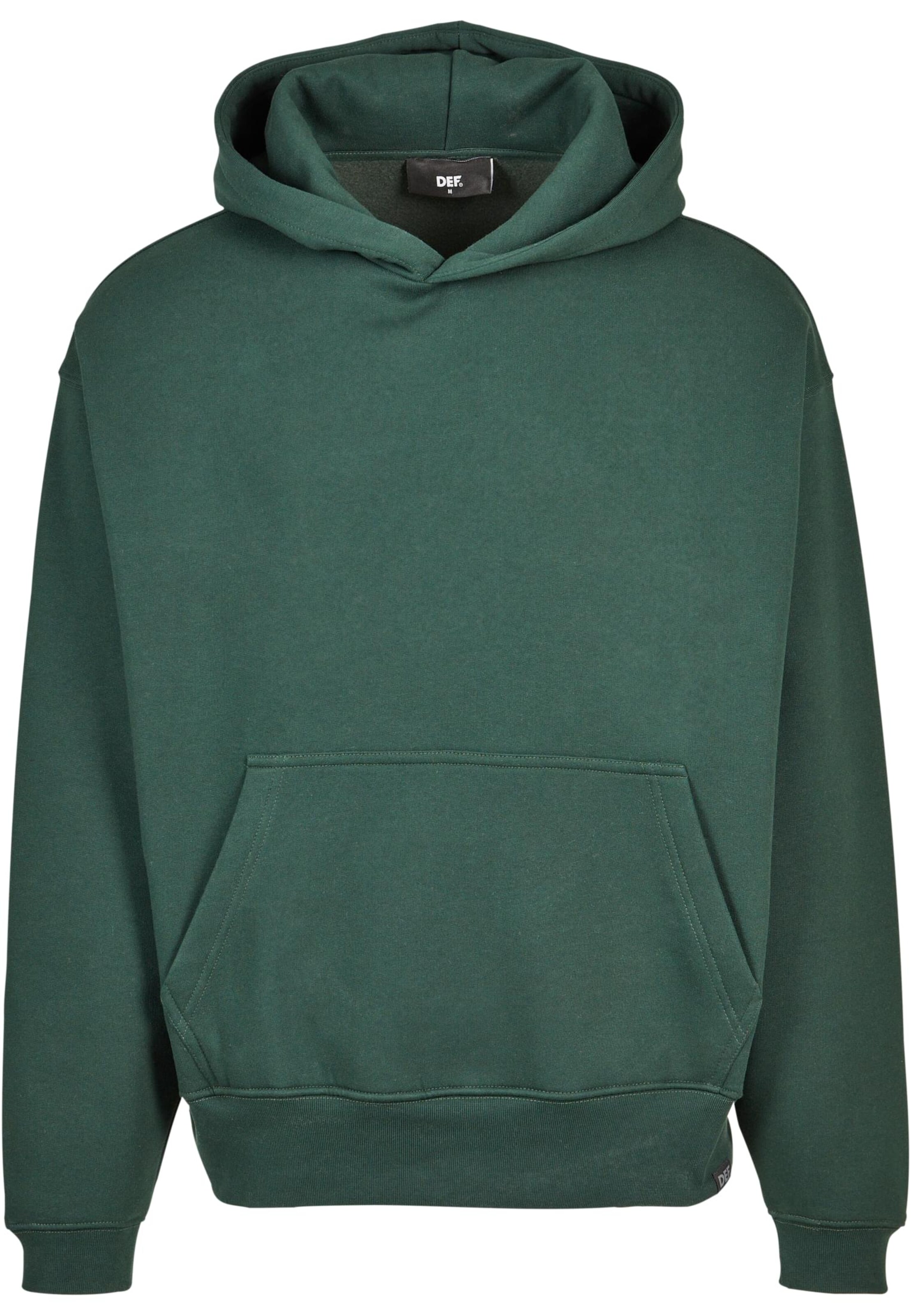 Felpa di DEF in verde: frontale