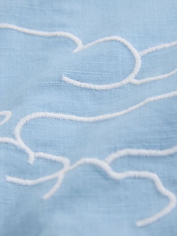 Next Regular fit Button Up Shirt 'Hokusai' in Blue