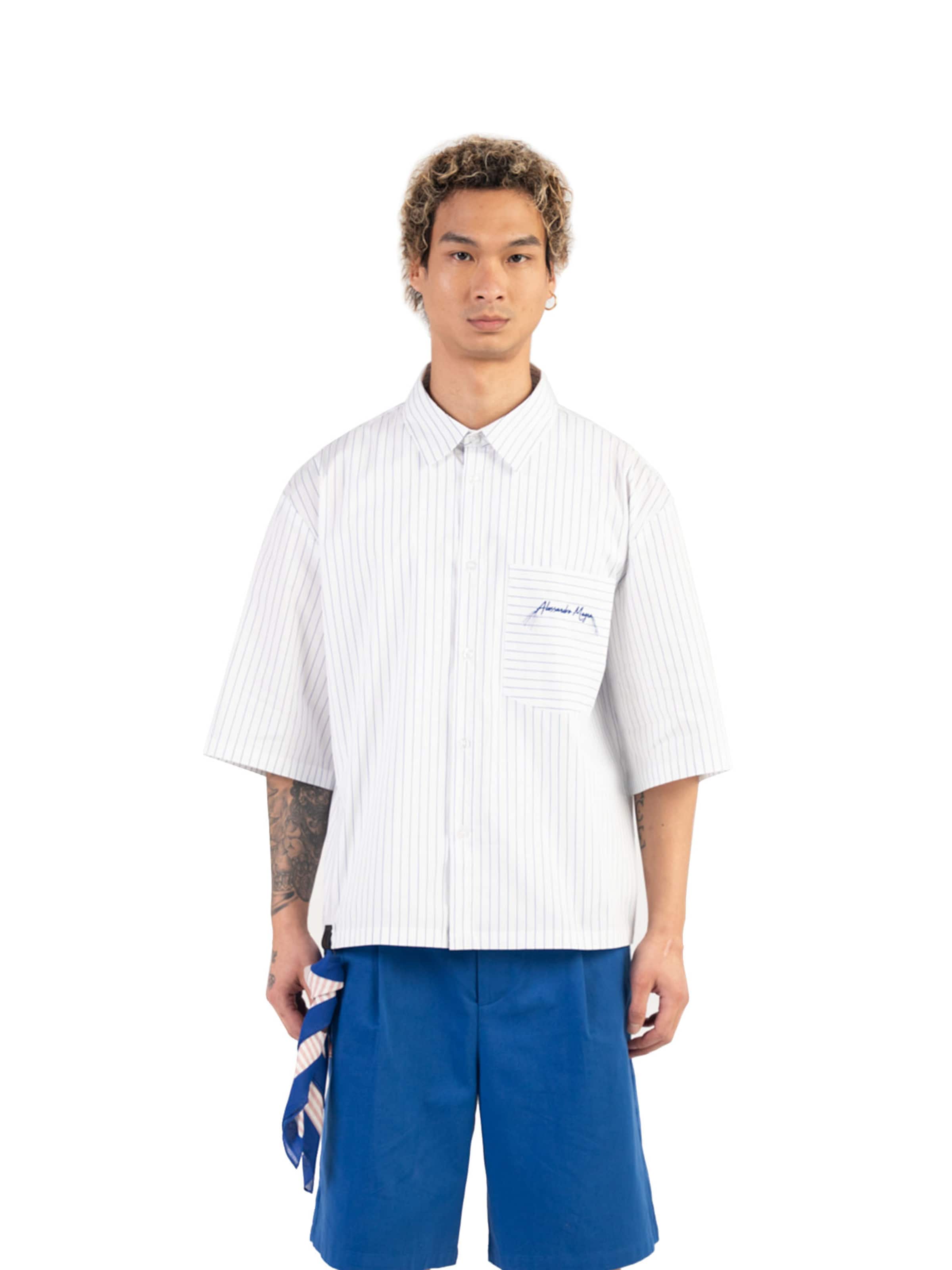 Alessandro Magno Regular Fit Hemd‌‌‌‌‌‌‌‌‌‌ in Weiß: Vorderseite