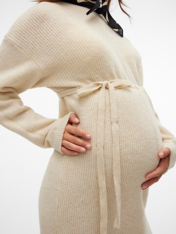 MAMALICIOUS Knit dress 'MLAysa' in Beige
