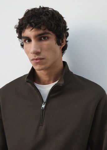 MANGO MAN Sweatshirt 'Winne' in Brown