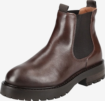 PAVEMENT Chelsea boots in Bruin: voorkant
