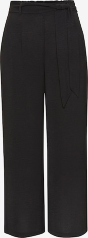 VIVANCE Wide Leg Housut värissä musta: etupuoli