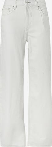 balta Calvin Klein Jeans Barrel Džinsai: priekis