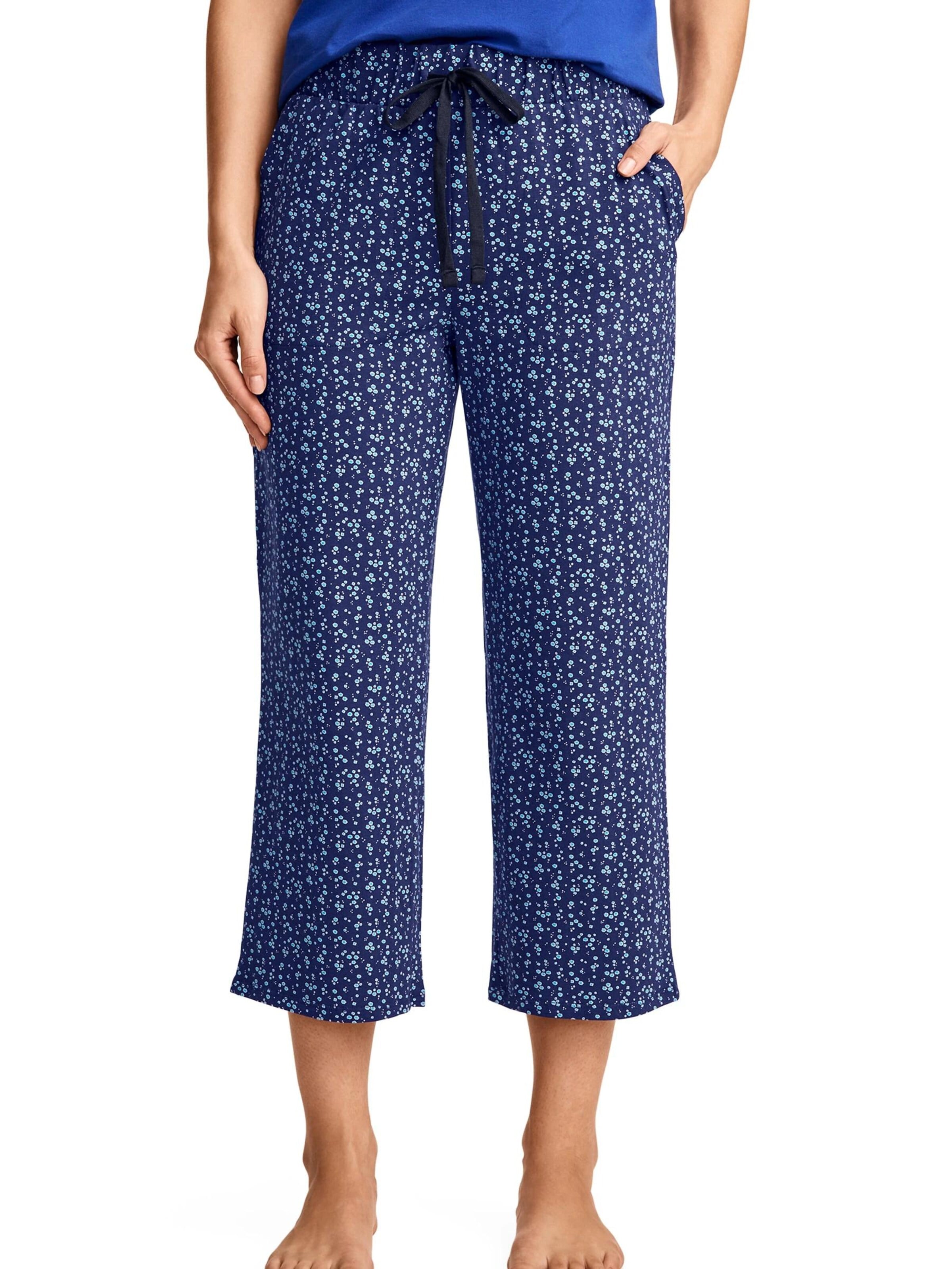 JOCKEY Pajama Pants 'Cotton Stretch Capri' in Blue: front