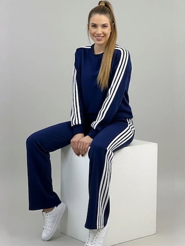Lady Bersan Leisure suit 'Zweiteiliges Set' in Blue: front
