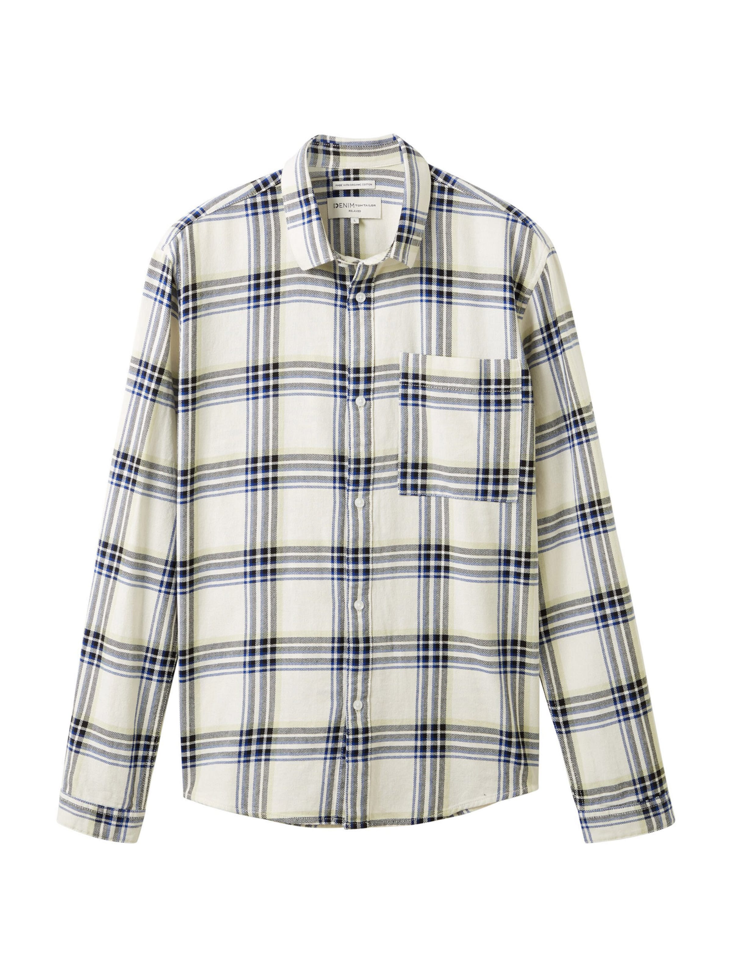 TOM TAILOR DENIM Skjorte i beige: forside