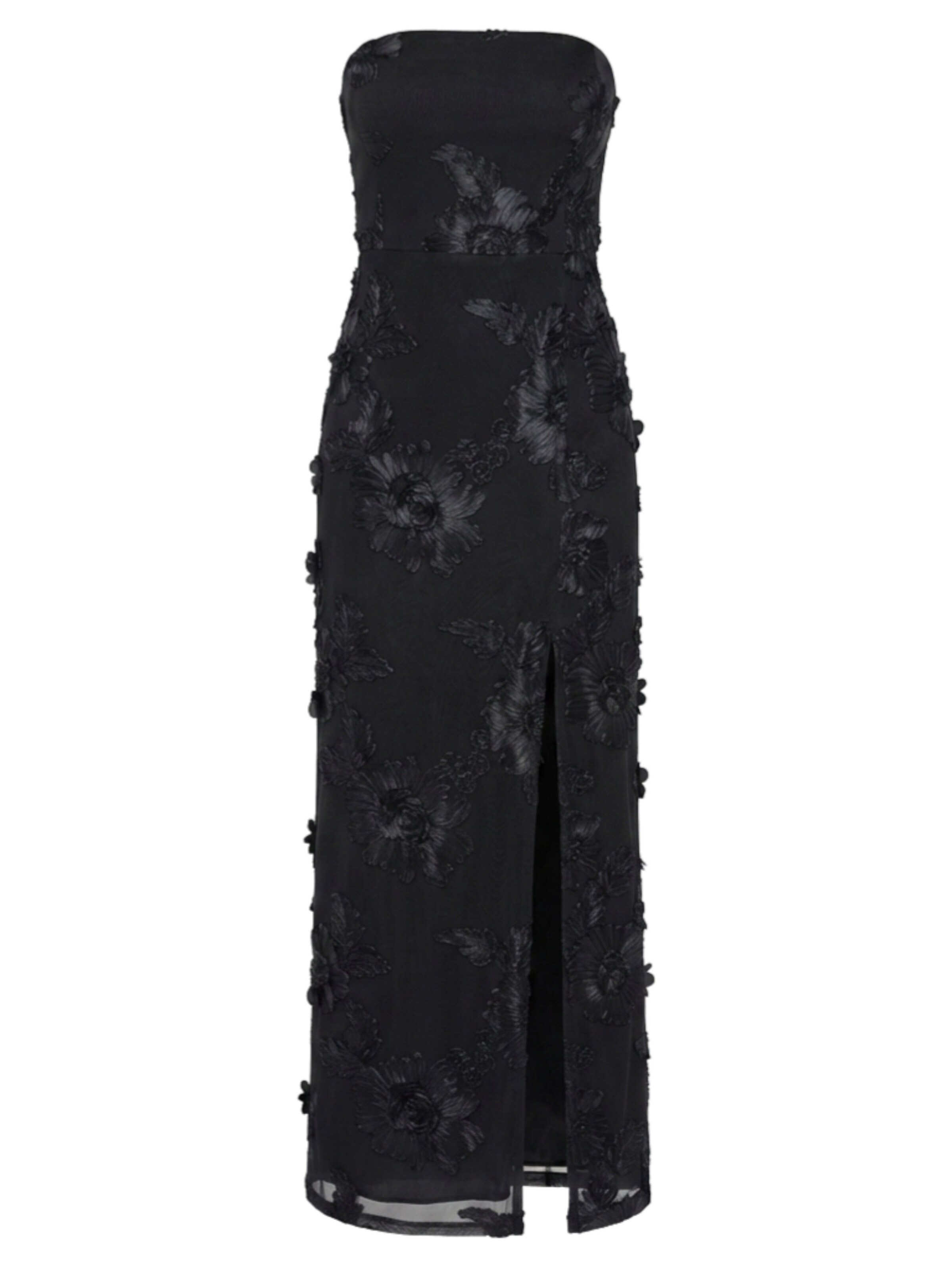 Ombre - Vestido de noche en negro: frente