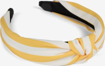 styleBREAKER Hair jewelry 'Haarreif mit Streifen Muster' in Yellow: front