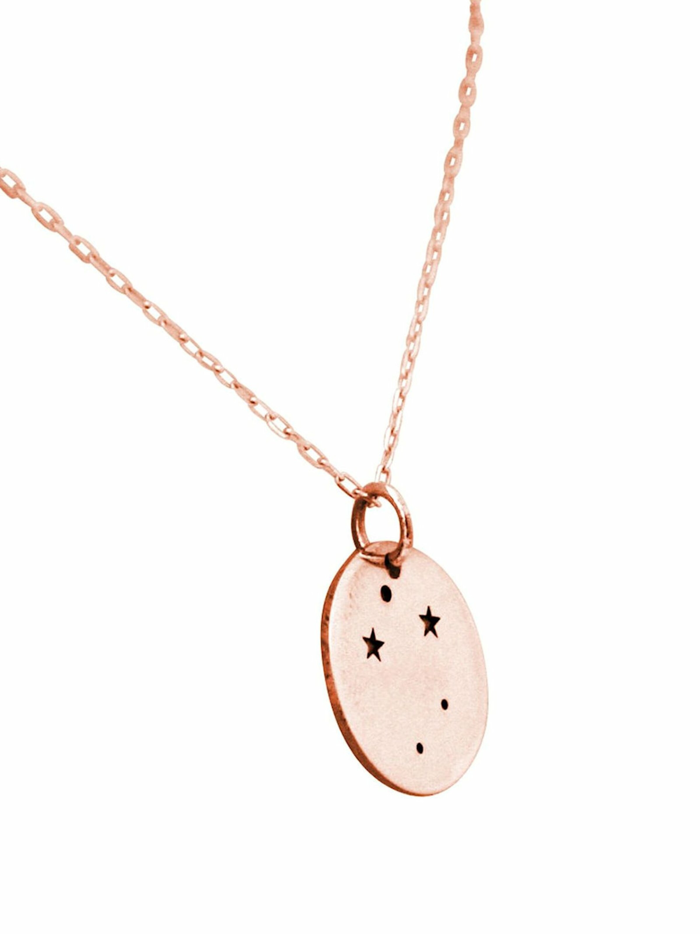 Gemshine Necklace 'Horoskop Sternzeichen Libra Waage' in Gold