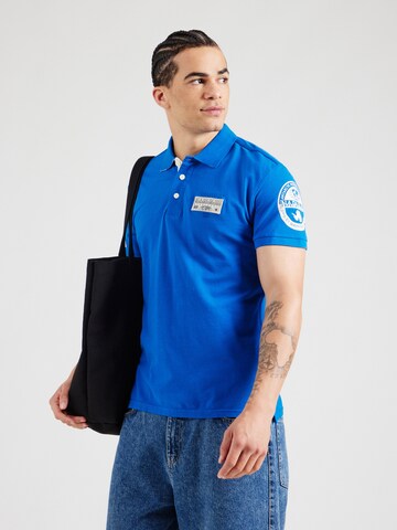 NAPAPIJRI Poloshirt 'E-AMUNDSE' in Blau: Vorderseite