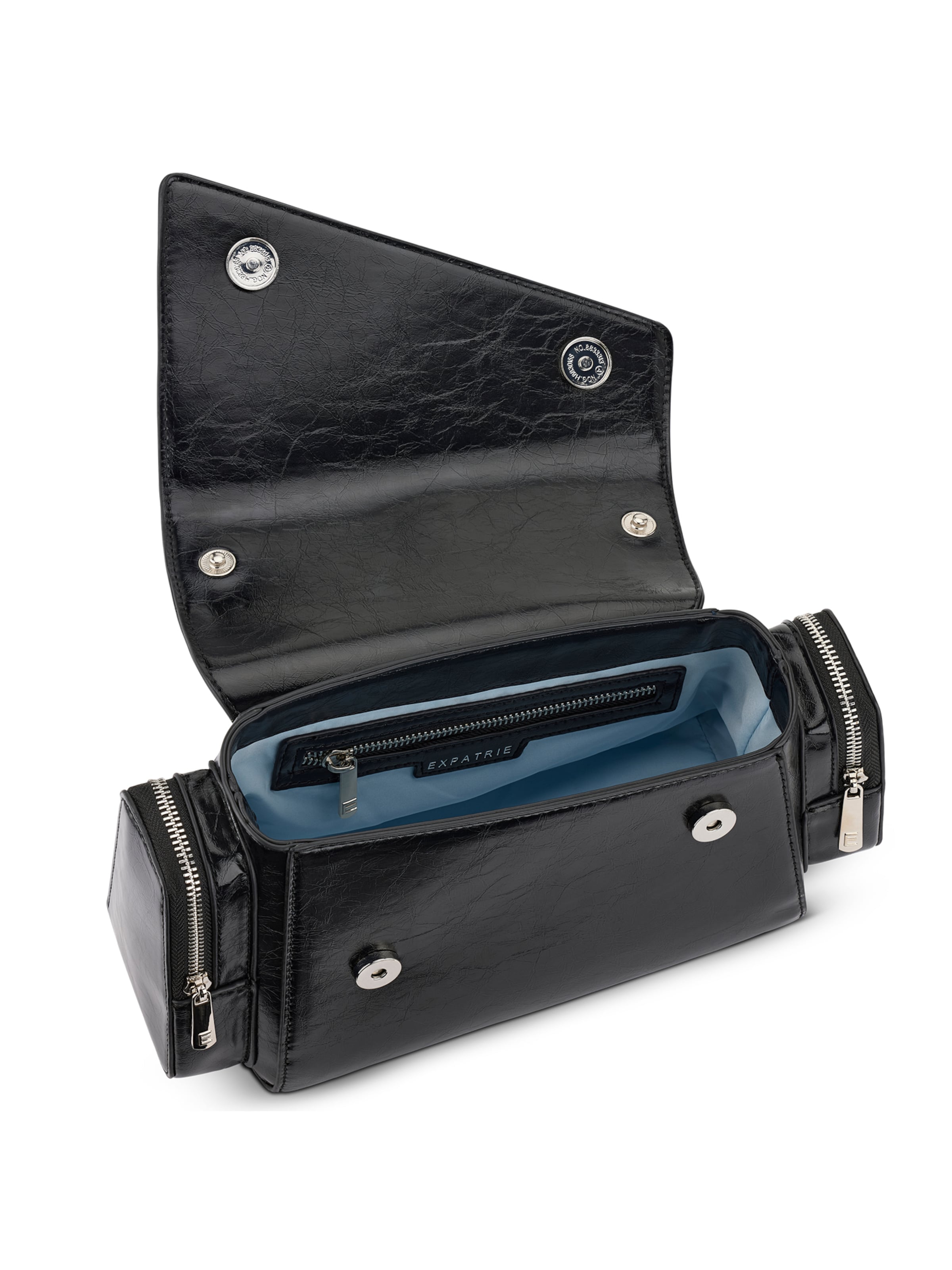 Expatrié Schultertasche 'Hunter' in Schwarz