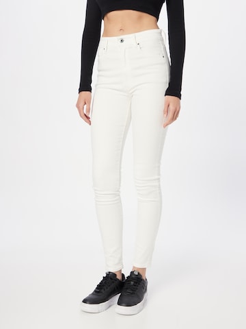 G-Star RAW Skinny Jeans 'Kafey' in Wit: voorkant