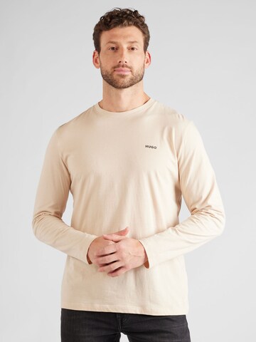 HUGO Shirt 'Derol 222' in Beige: Vorderseite