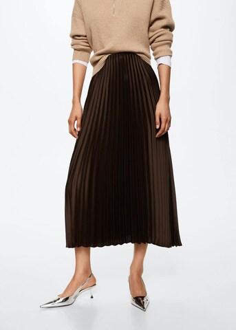 MANGO Skirt in Brown: front