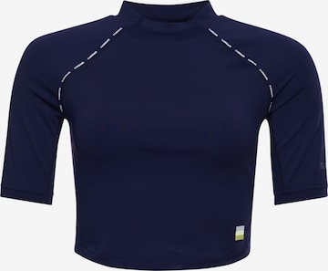 Superdry Functioneel shirt in Blauw: voorkant