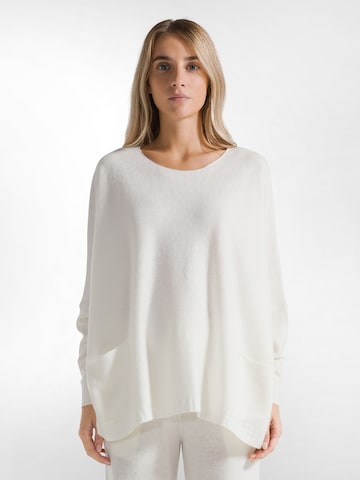 Pullover extra large di DEHA in bianco: frontale