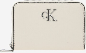 Calvin Klein Jeans Portemonnee in Beige: voorkant