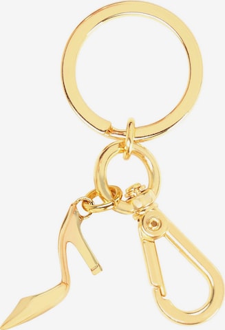 Kazar Key Ring in Gold: front