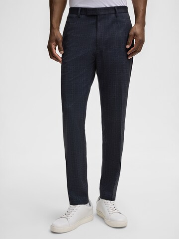 Coupe slim Pantalon à plis 'Kynd' STRELLSON en bleu : devant