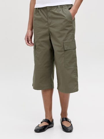 JJXX Regular Cargo trousers 'OLGA' in Green: front