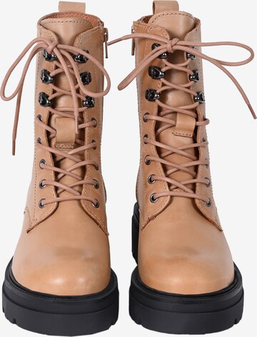 Apple of Eden Lace-Up Ankle Boots 'CASTLE' in Brown