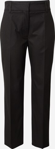 TOMMY HILFIGER Regular Pleated Pants in Black: front