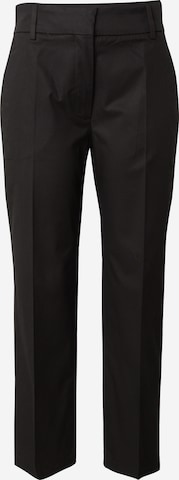 TOMMY HILFIGER Trousers with creases in Black: front