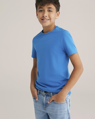 WE Fashion Tričko – modrá: přední strana