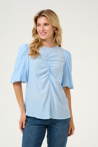 CULTURE Bluse 'Baya Asmine' in Blau: Vorderseite