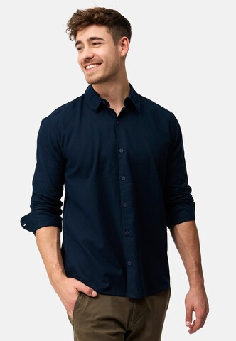 INDICODE JEANS Regular Fit Hemd in Blau: Vorderseite