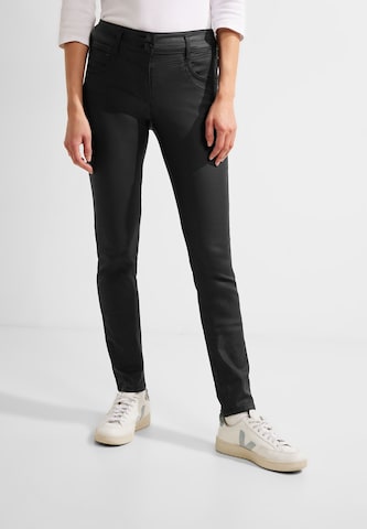 CECIL Slimfit Jeans in Schwarz: predná strana