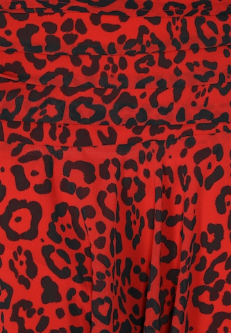 faina - Saia 'Festive' em vermelho